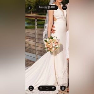 Elegant Cream Wedding Dress